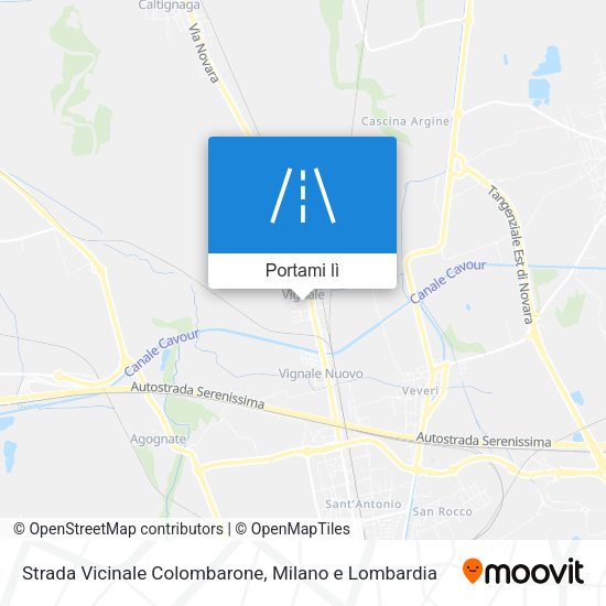 Mappa Strada Vicinale Colombarone