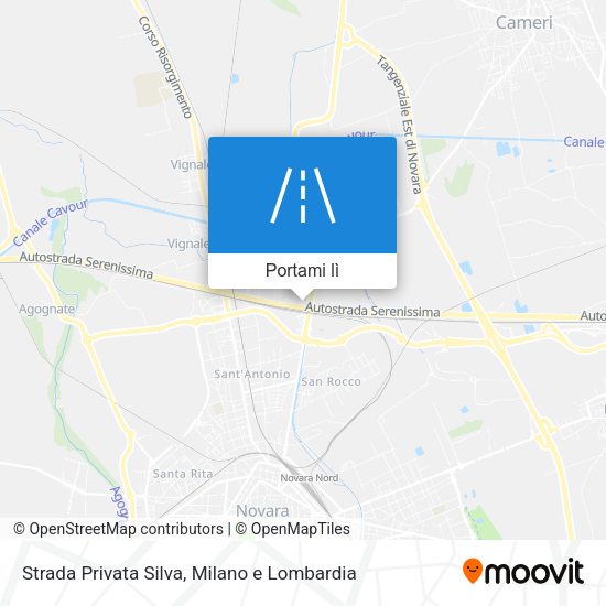 Mappa Strada Privata Silva