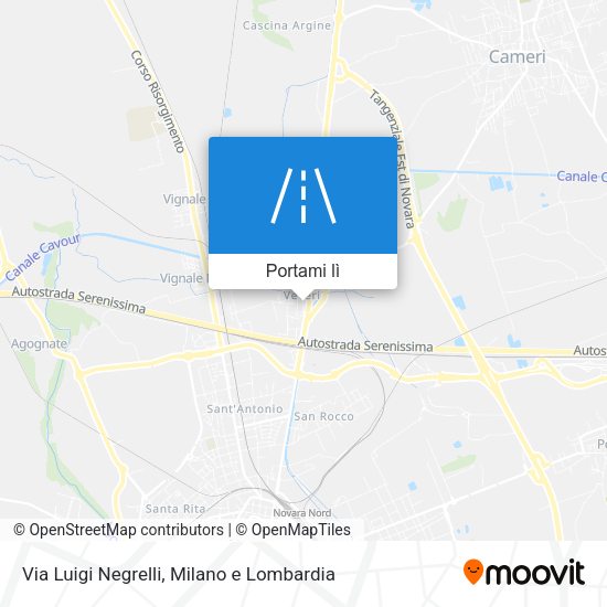 Mappa Via Luigi Negrelli