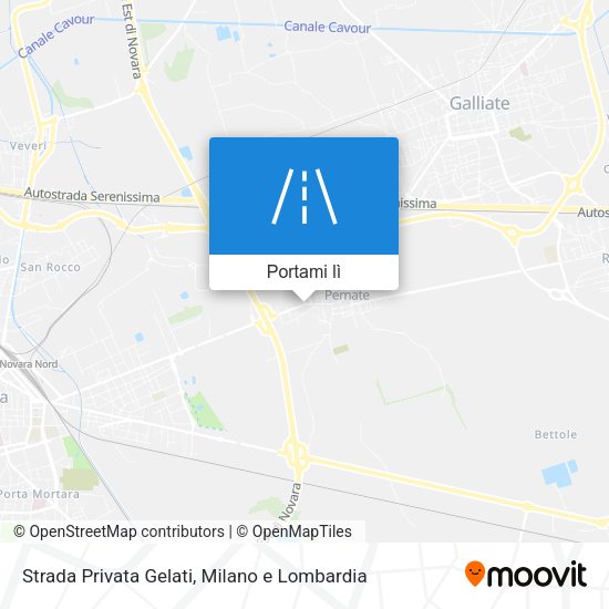 Mappa Strada Privata Gelati
