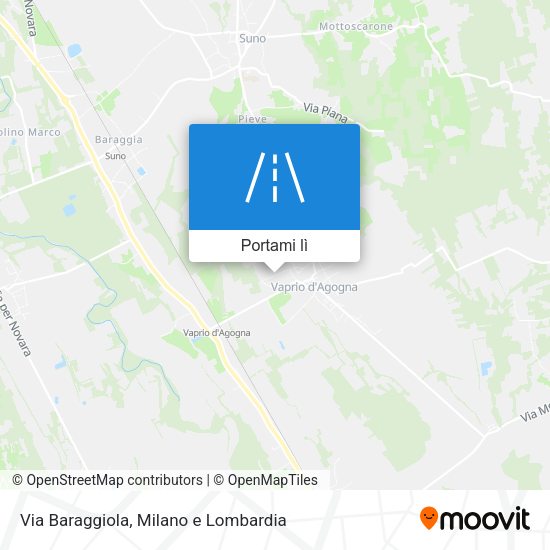 Mappa Via Baraggiola
