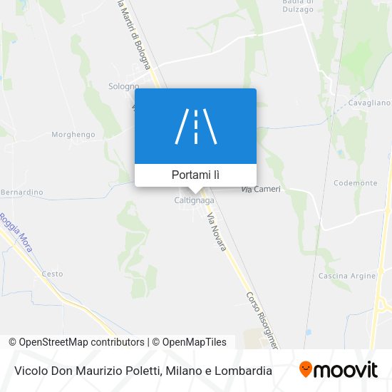Mappa Vicolo Don Maurizio Poletti