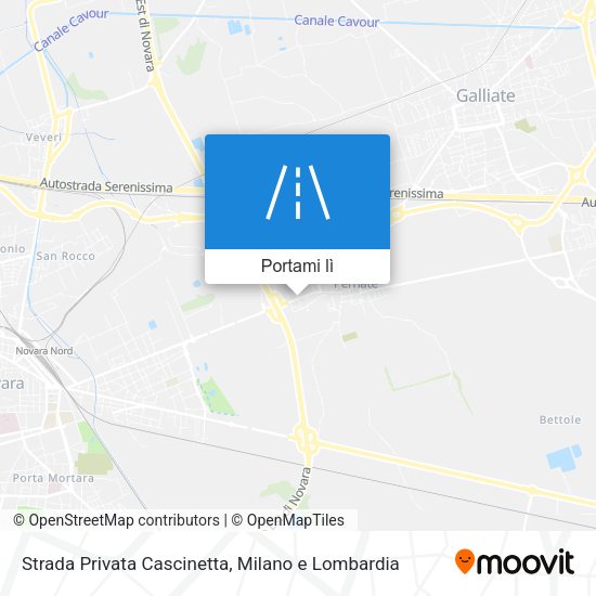 Mappa Strada Privata Cascinetta