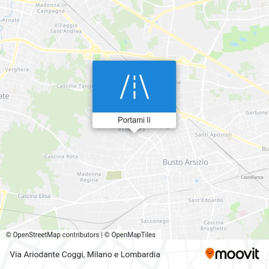 Mappa Via Ariodante Coggi