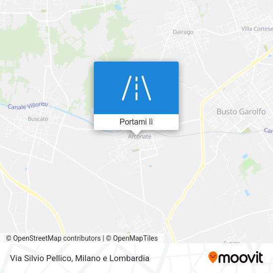Mappa Via Silvio Pellico