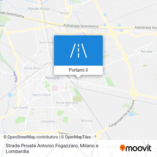 Mappa Strada Privata Antonio Fogazzaro