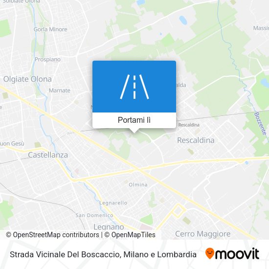 Mappa Strada Vicinale Del Boscaccio