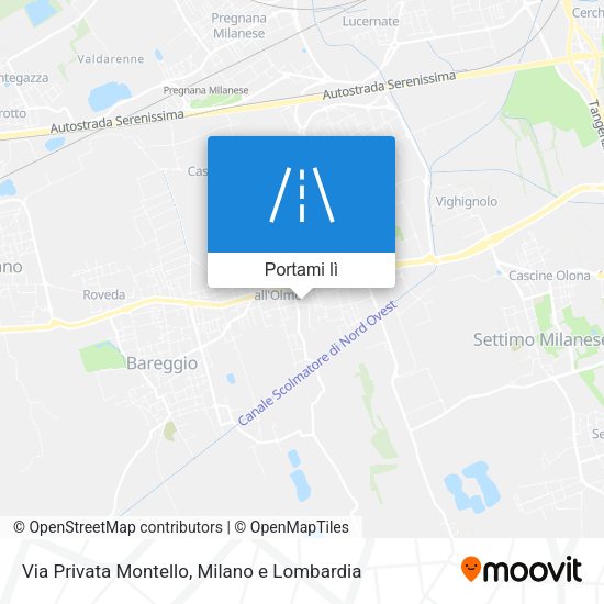 Mappa Via Privata Montello