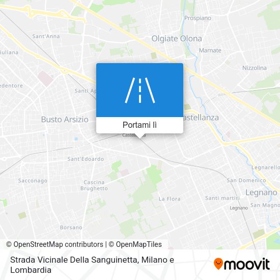 Mappa Strada Vicinale Della Sanguinetta