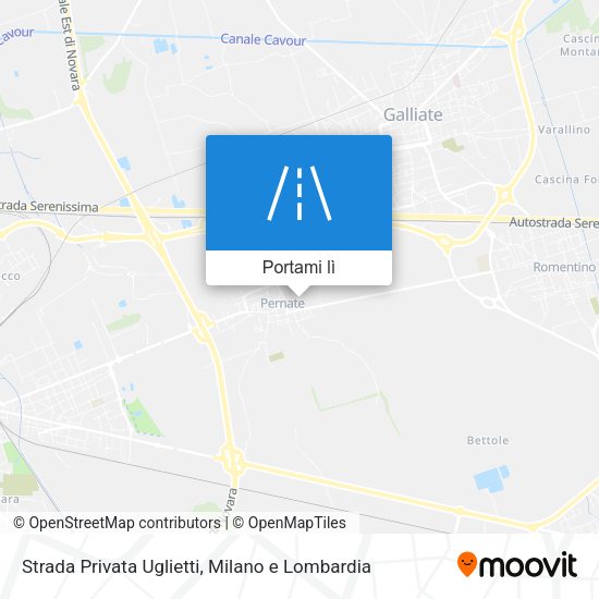 Mappa Strada Privata Uglietti
