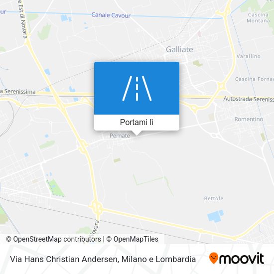 Mappa Via Hans Christian Andersen