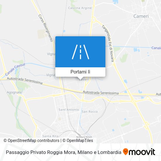 Mappa Passaggio Privato Roggia Mora