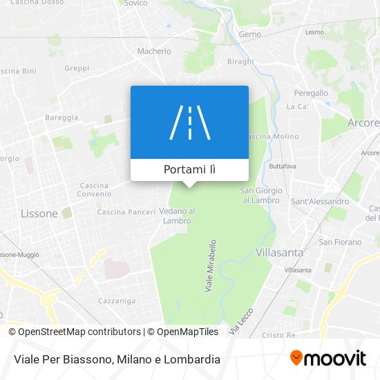 Mappa Viale Per Biassono