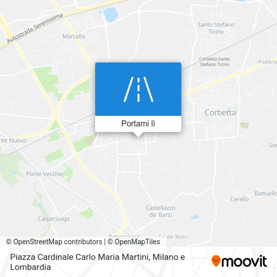 Mappa Piazza Cardinale Carlo Maria Martini