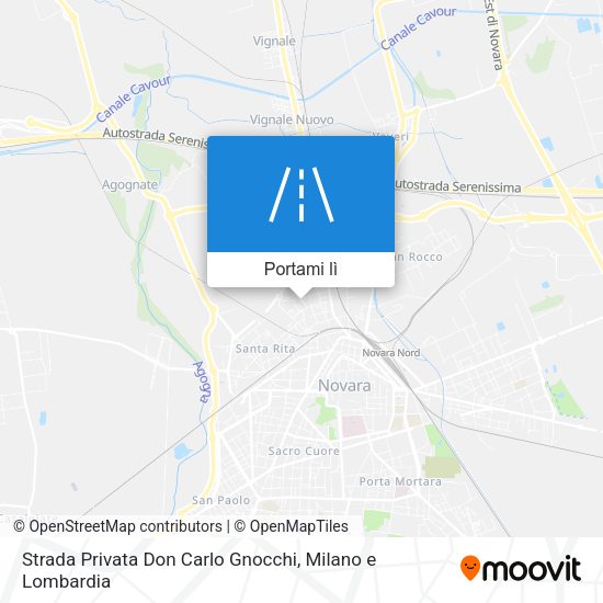 Mappa Strada Privata Don Carlo Gnocchi