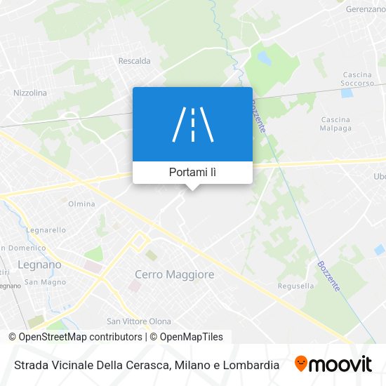 Mappa Strada Vicinale Della Cerasca