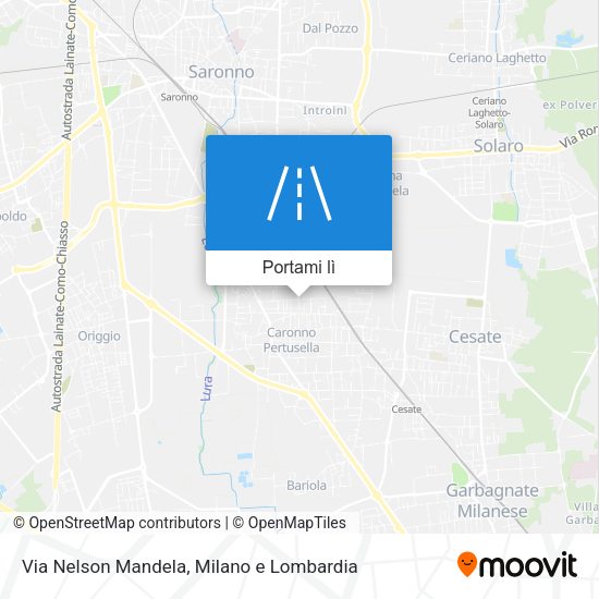 Mappa Via Nelson Mandela