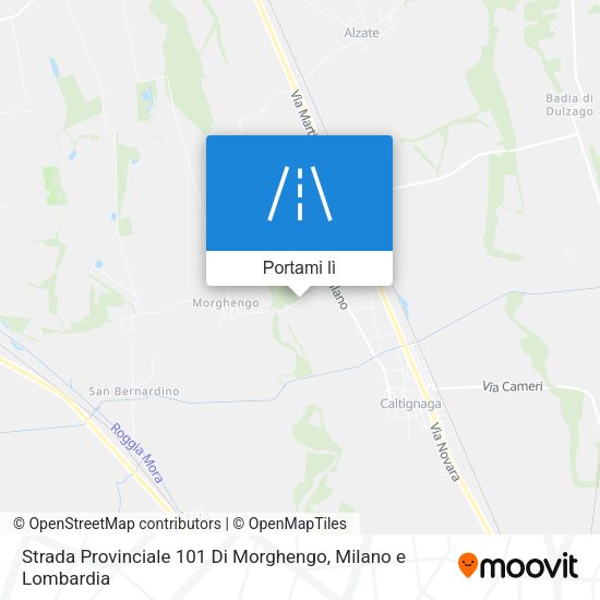 Mappa Strada Provinciale 101 Di Morghengo