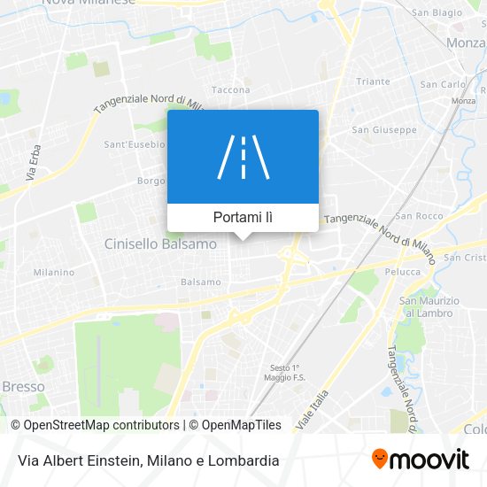 Mappa Via Albert Einstein