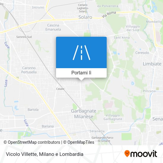 Mappa Vicolo Villette