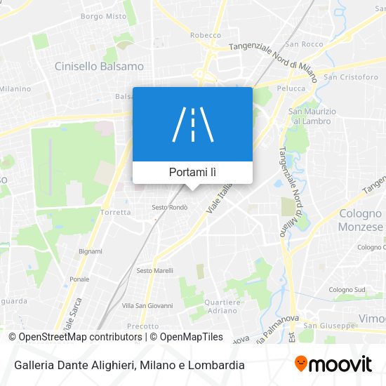 Mappa Galleria Dante Alighieri