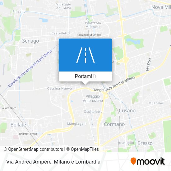 Mappa Via Andrea Ampère