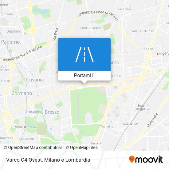 Mappa Varco C4 Ovest