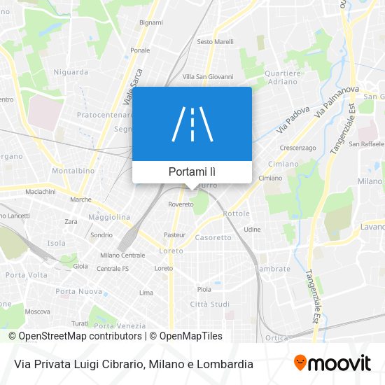 Mappa Via Privata Luigi Cibrario