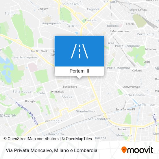 Mappa Via Privata Moncalvo