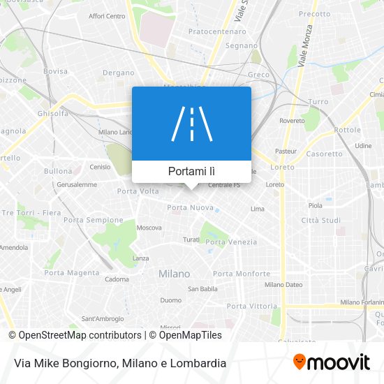 Mappa Via Mike Bongiorno