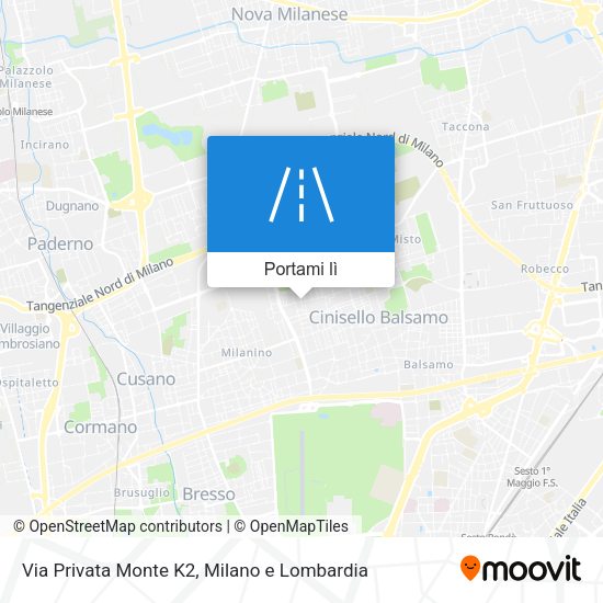 Mappa Via Privata Monte K2