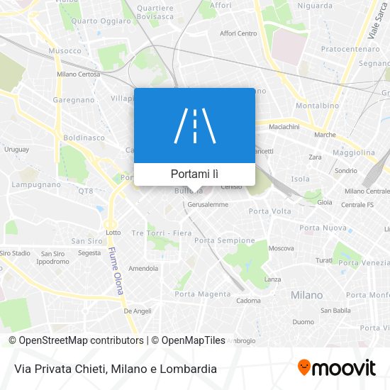 Mappa Via Privata Chieti