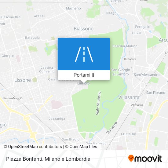 Mappa Piazza Bonfanti
