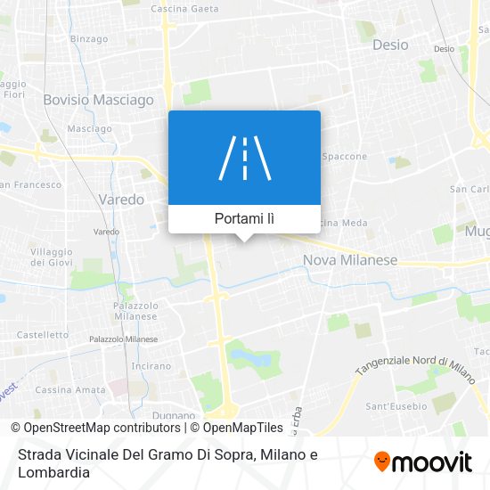 Mappa Strada Vicinale Del Gramo Di Sopra