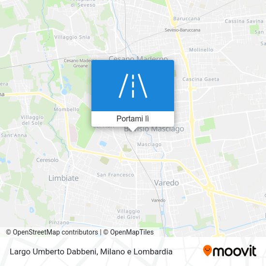 Mappa Largo Umberto Dabbeni