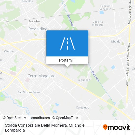 Mappa Strada Consorziale Della Mornera