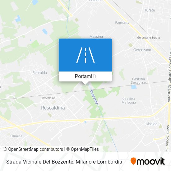 Mappa Strada Vicinale Del Bozzente