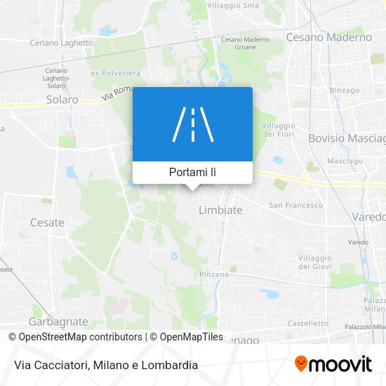 Mappa Via Cacciatori