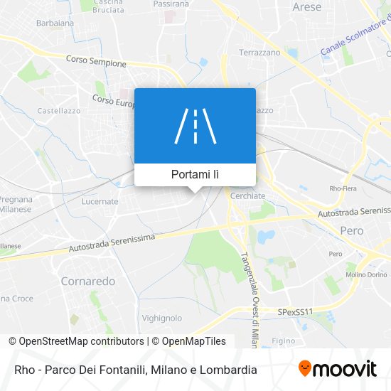 Mappa Rho - Parco Dei Fontanili