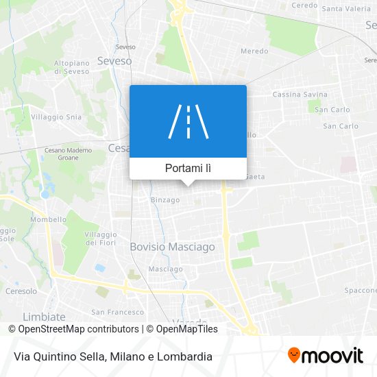 Mappa Via Quintino Sella