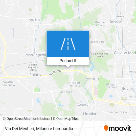 Mappa Via Dei Mestieri