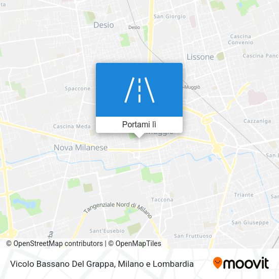 Mappa Vicolo Bassano Del Grappa