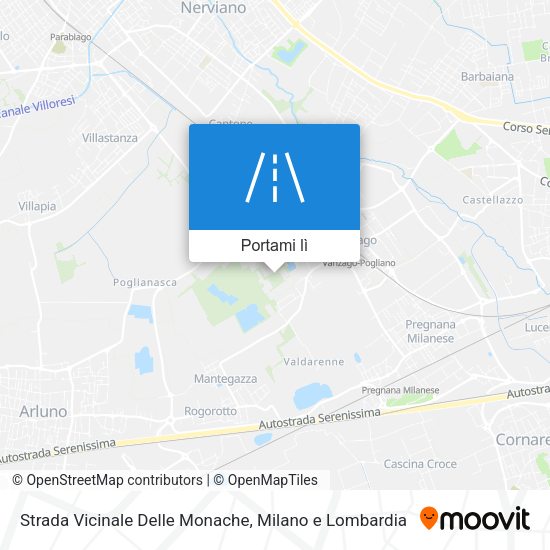 Mappa Strada Vicinale Delle Monache