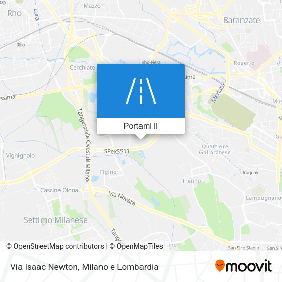 Mappa Via Isaac Newton
