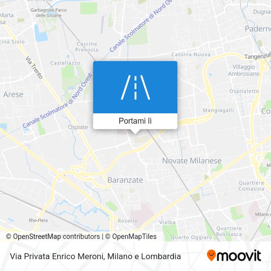 Mappa Via Privata Enrico Meroni
