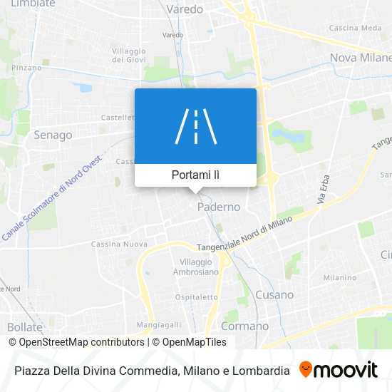 Mappa Piazza Della Divina Commedia