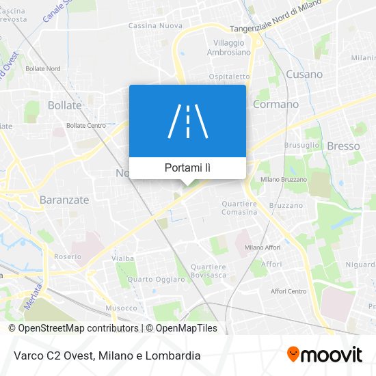 Mappa Varco C2 Ovest