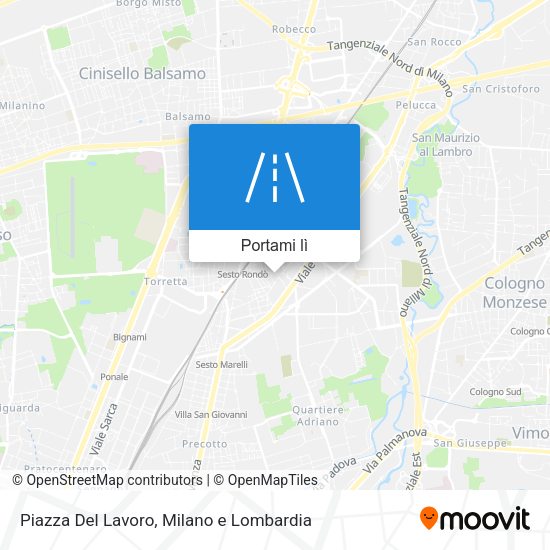 Mappa Piazza Del Lavoro