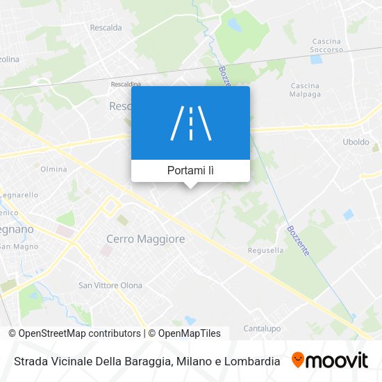 Mappa Strada Vicinale Della Baraggia