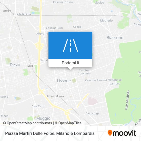 Mappa Piazza Martiri Delle Foibe